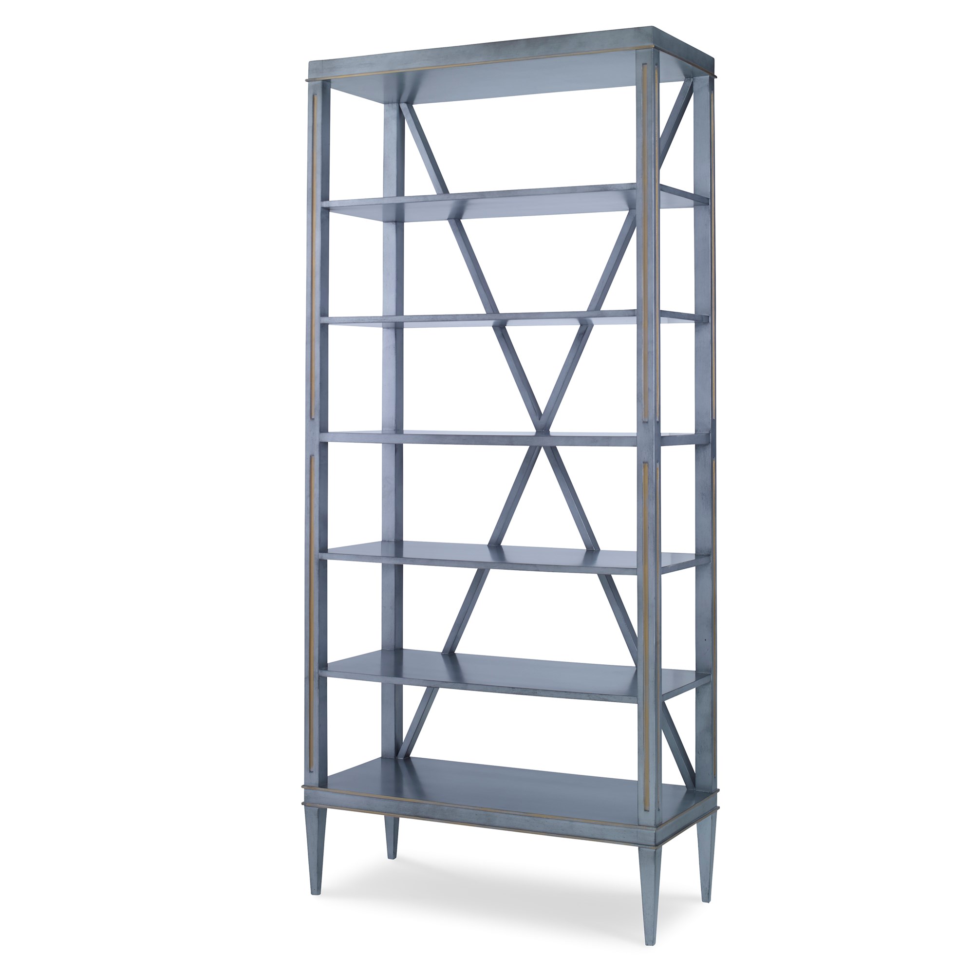 Книжные шкафы 67014-800-004 Franklin Étagère - Steel Ambella  - Вид №1