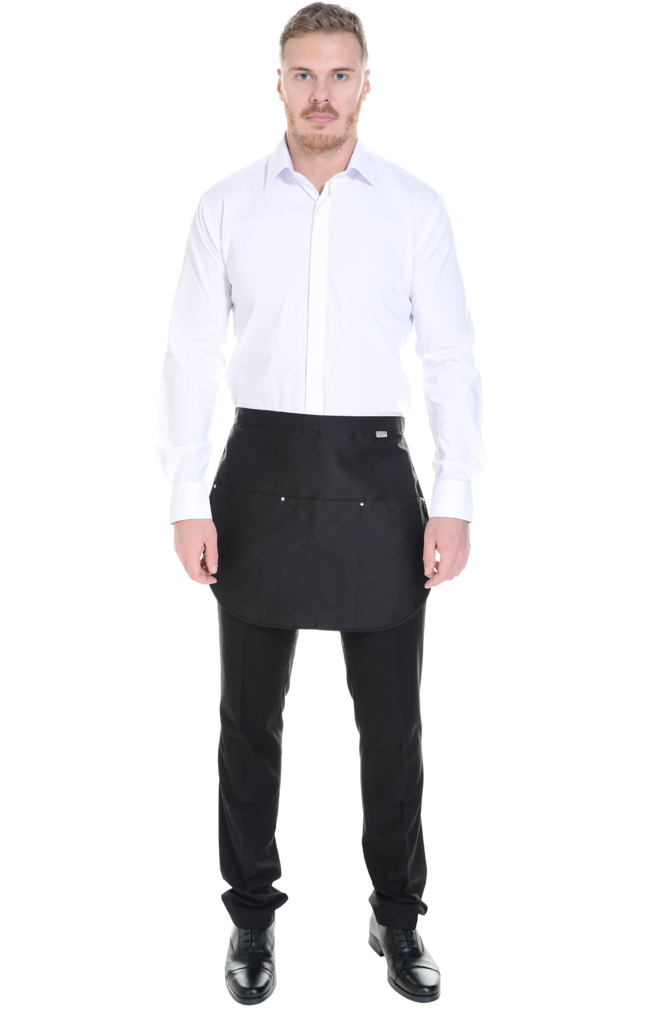 59987 Фартук  укороченный, цвет black RICON  Одежда для официантов  размер  - Вид №10