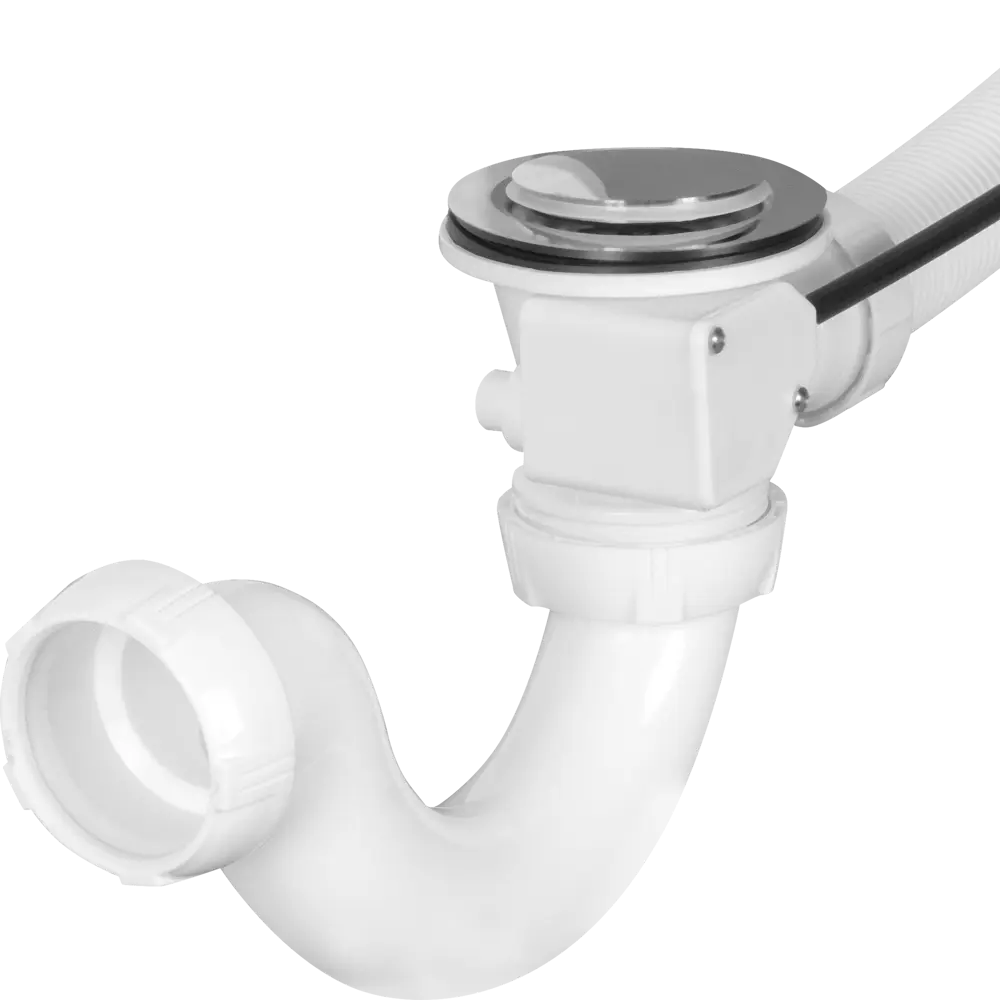 Сифон Equation для ванны с полуавтоматическим сливом хром 18551020 STLM-0011270 - Вид №1