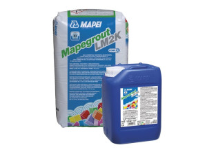 Фиброзно-усиленный двухкомпонентный тиксотропный цементный раствор