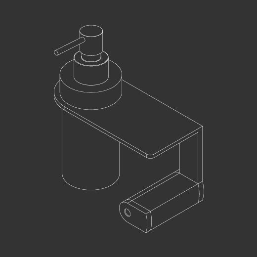 Полка с Delrin® дозатором, установку на право  LTZ111 CEADESIGN  - Вид №1