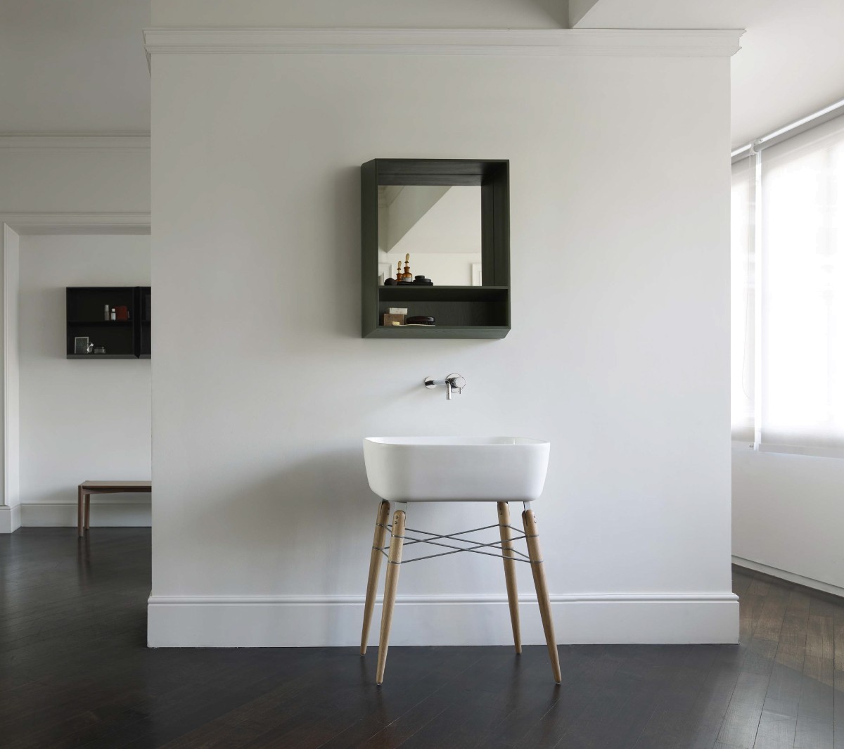 Ex.T Brac mirror Зеркало с черной рамой display-EXSPBRAC/NE  - Вид №5