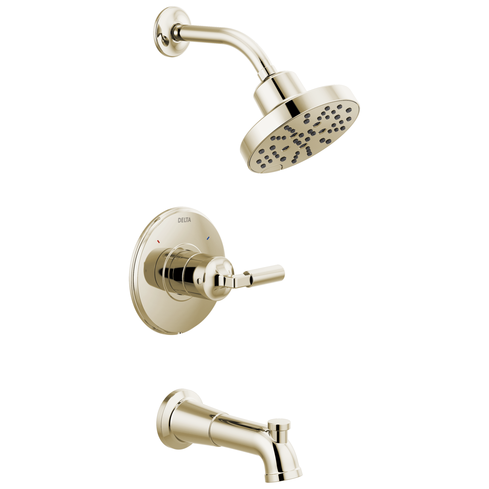T14448-PN Monitor® 14 Series H2Okinetic® для ванны и душа Delta Faucet Bowery Полированный никель
