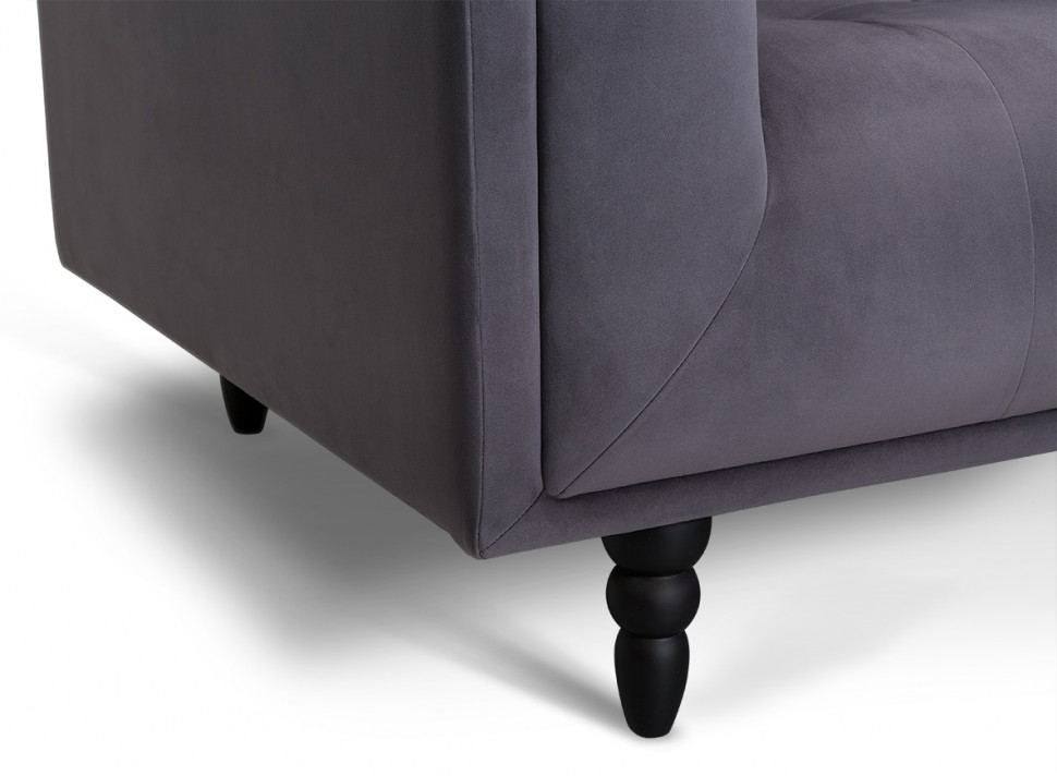 Кресло Royal серо-фиолетовое ICON DESIGNE ДИЗАЙНЕРСКИЕ 178037 Серый  - Вид №3