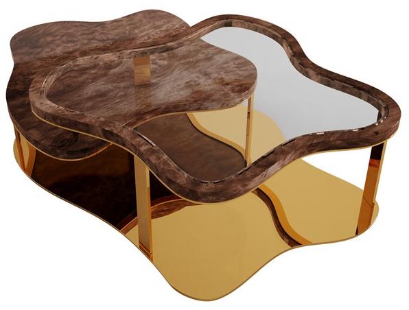 Malabar Журнальный столик из орехового дерева для гостиной Marina sun-id-1355049 - Вид №2