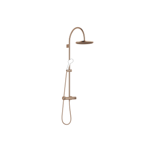 Showerpipe с термостатом для душа без ручного душа - матовая бронза