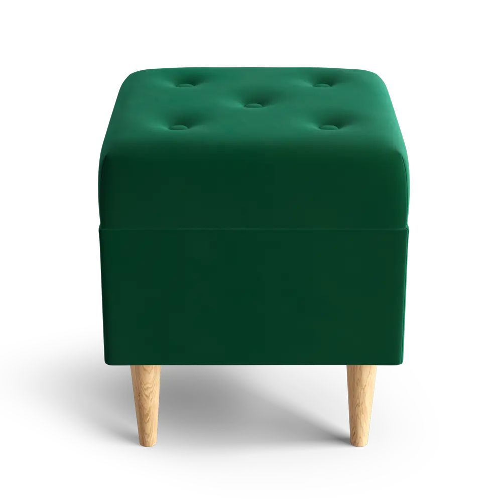 Пуф на ножках велюр Salotti Томми Velutto 33 зеленый 36x40 см STLM-2135574 - Вид №2
