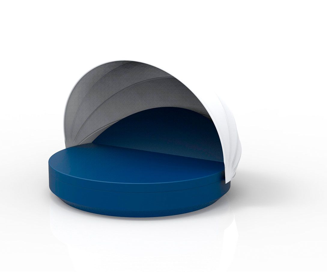 088224 Кровать с откидной спинкой и складным навесом Vondom Vela - Вид №1