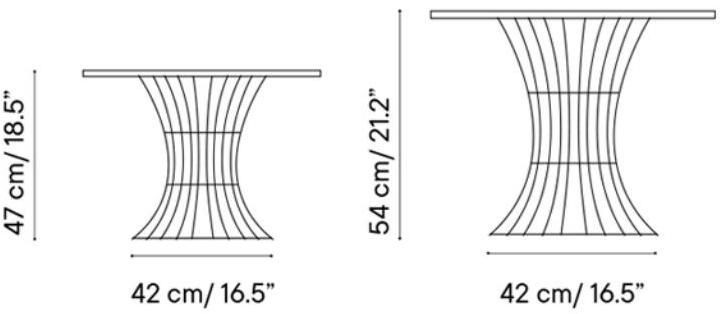 iSimar Круглый журнальный столик из стали Bolonia sun-id-1427349 - Вид №2