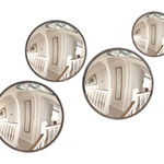 MIATE0001 Набор из 4 круглых выпуклых зеркал ijlbrown  - Вид №2