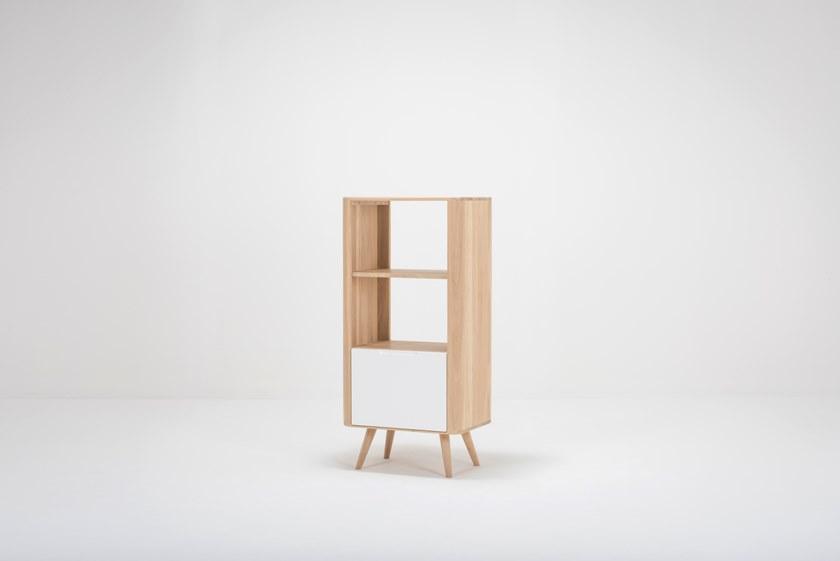 Gazzda Открытый книжный шкаф из дуба с ящиками Ena sun-id-1379872 - Вид №1