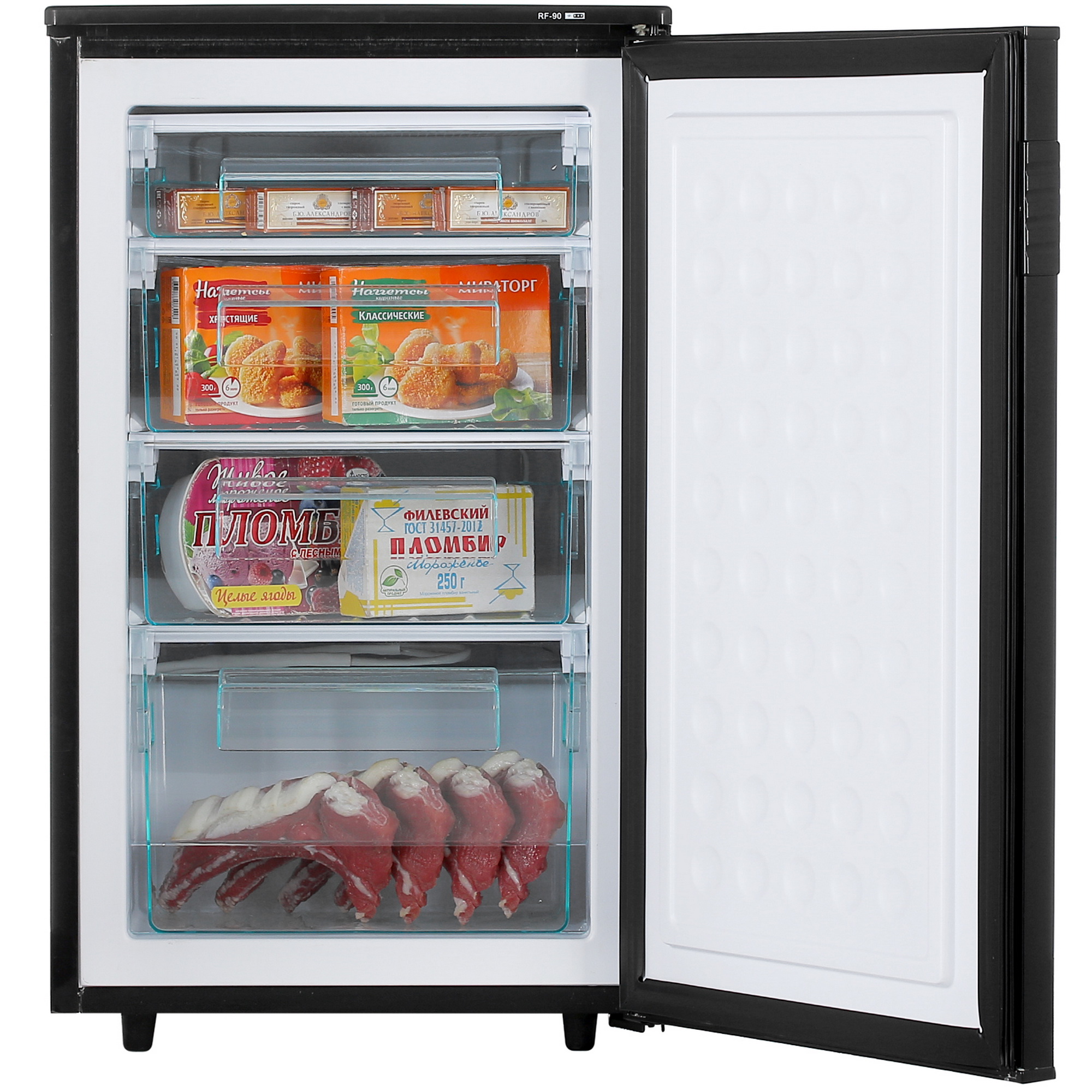 4829095 Морозильный шкаф  Tesler RF-90 черный STDN-0053557 - Вид №5
