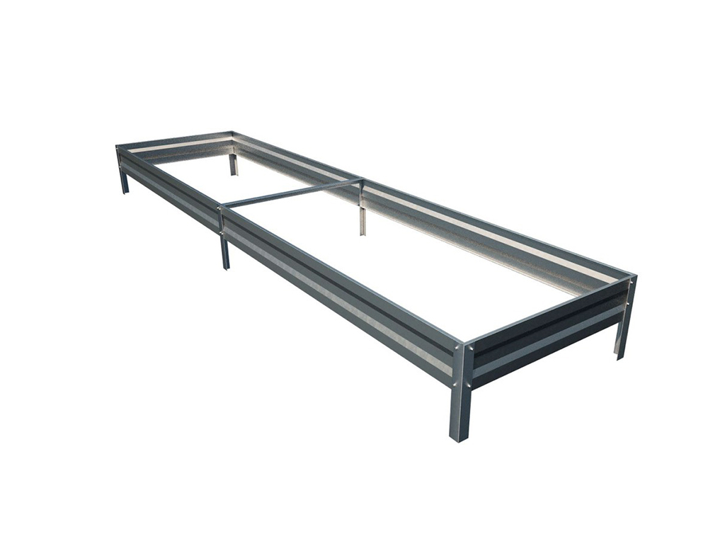 Грядка оцинкованная 1,0*4,0 м, высота 15 см ГеоПластБорд GPBST-158