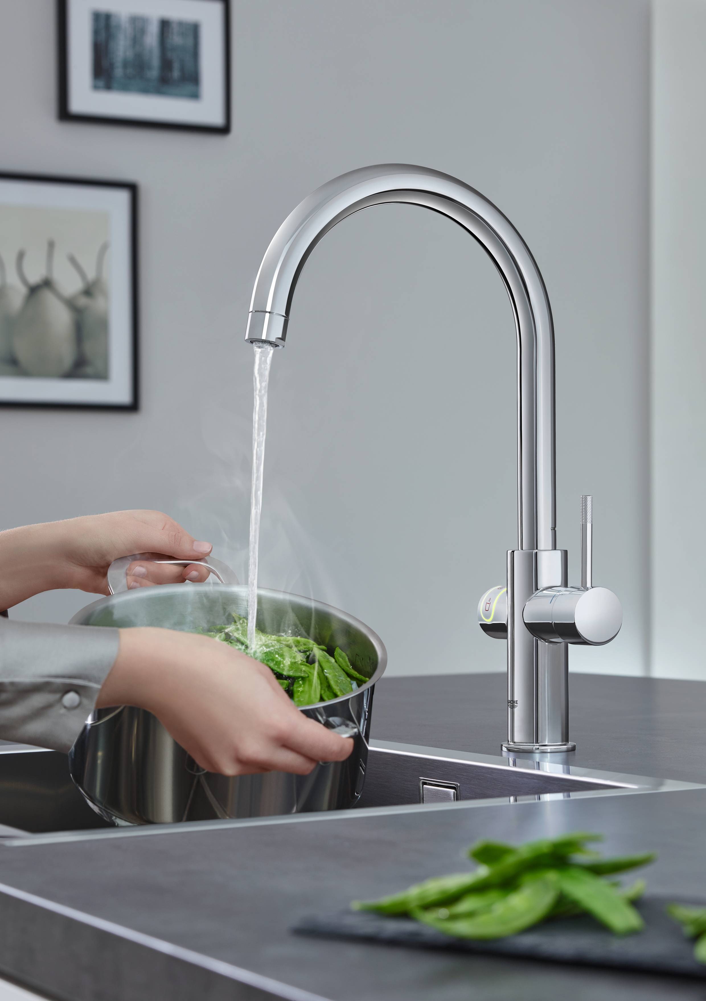Комплект со смесителем для кухни GROHE Red Duo New, бойлер L-size, хром (30079001) - Вид №4