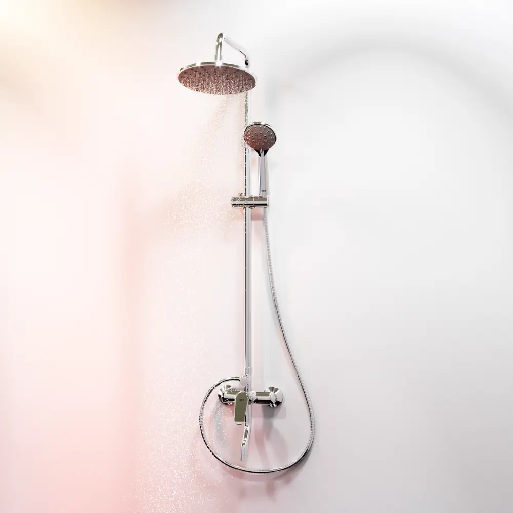 Душевая стойка Dorff с тропическим душем и хромированной отделкой 87812815 STLM-1382276 - Вид №5