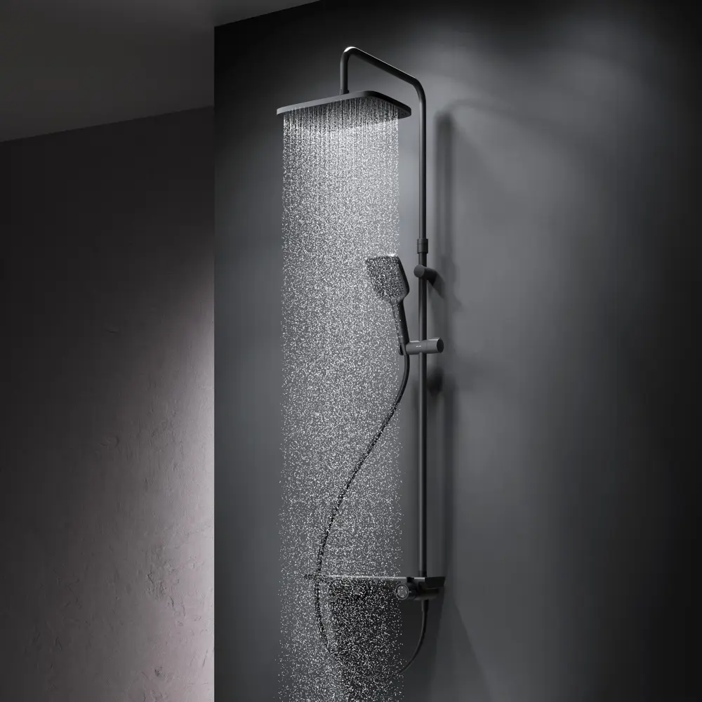 Душевая система AM.PM Flash — стильная черная с тремя режимами 89346525 STLM-0988079 - Вид №13