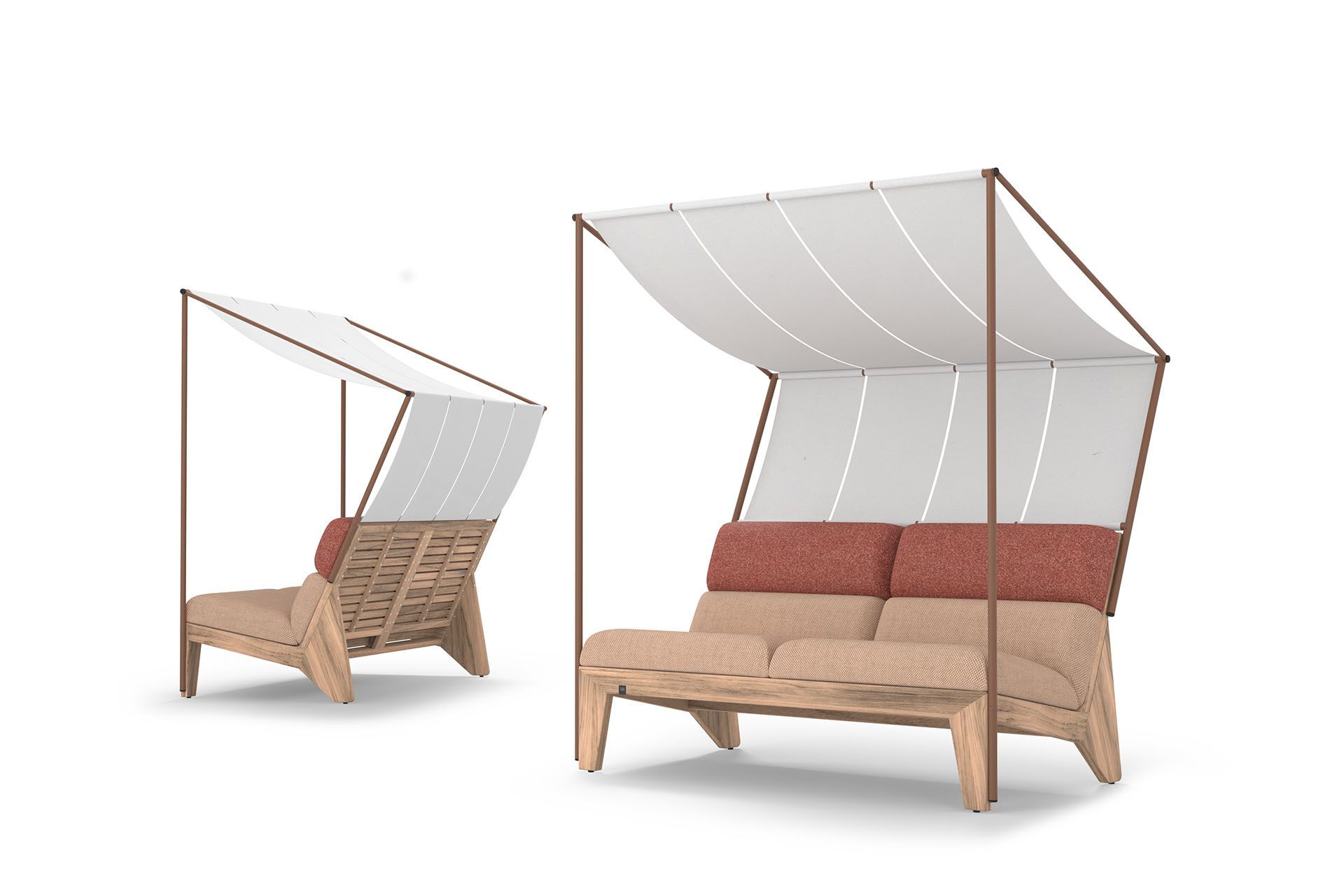 2 местный ТИК навес сад диван MAMAGREEN Labuan ARCH-00048332 - Вид №1