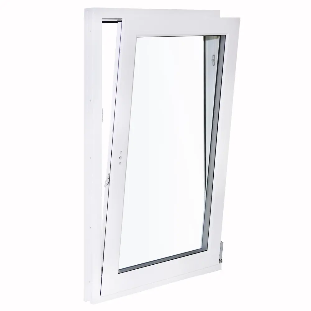 Окно пластиковое ПВХ Deceuninck одностворчатое 1270х600 мм (ВхШ) правое двухкамерный стеклопакет белый/белый STLM-2049441 - Вид №2