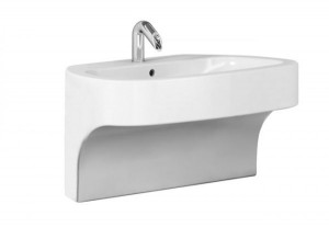 LEN65 Подвесная раковина настенная круглая Neroceramica  белая