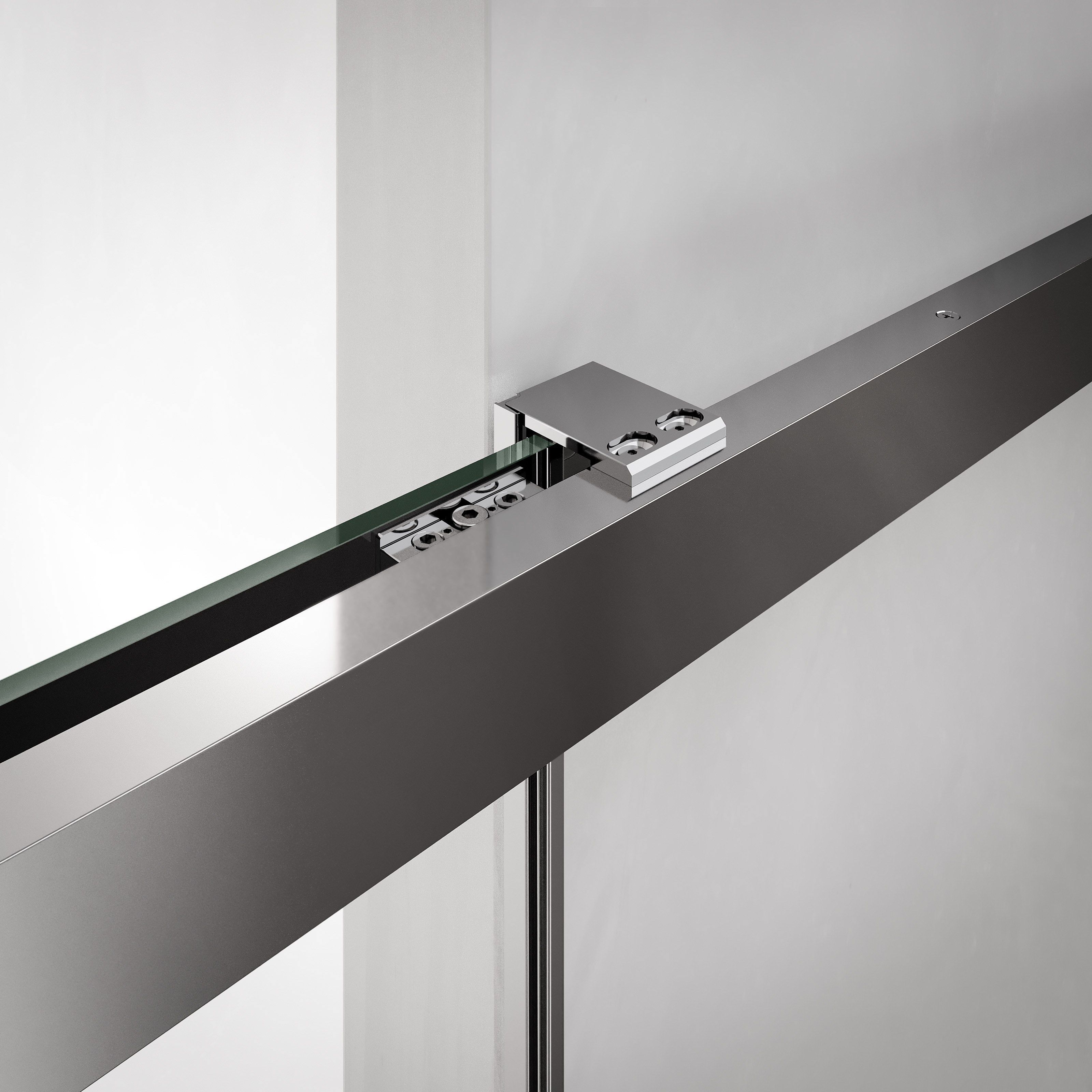 Алюминиевая и стеклянная душевая кабина с раздвижной дверью DUKA вода 5000 ARCH-00073626 - Вид №31