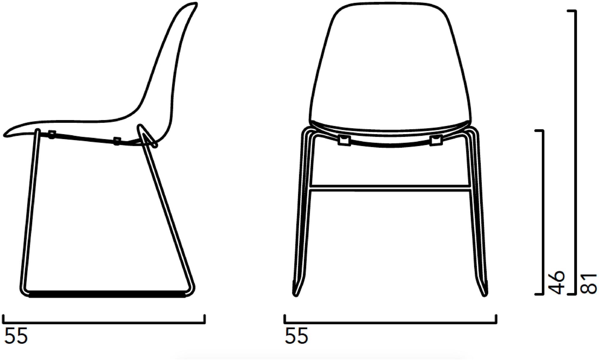 Crassevig Штабелируемое мягкое кресло-санки Pola sun-id-1351214 - Вид №8