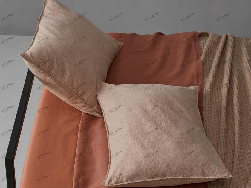 Society Limonta Хлопковая наволочка с жаккардовым рисунком Mersi sun-id-1409646