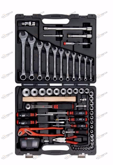 Würth Ящик для инструментов с 91 инструментом Kit utensili vari 096593120