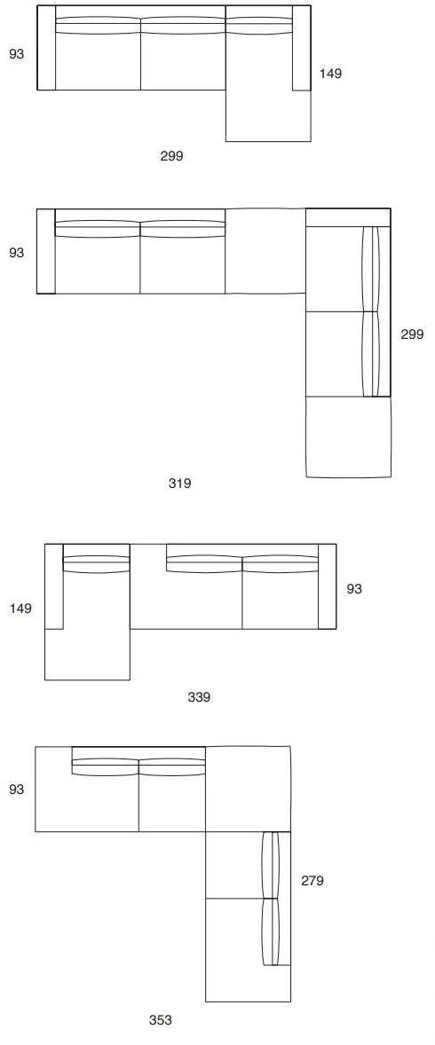Twils Lounge Угловой диван со съемным чехлом Driver sun-id-1426463 - Вид №1