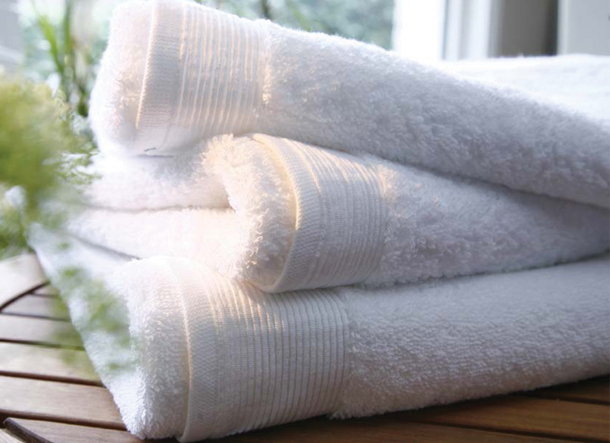 TOW_UNI_BL_70 Полотенце 70/140 blanc белый хлопок 600гр/м2 Blanc des Vosges Santreyd 