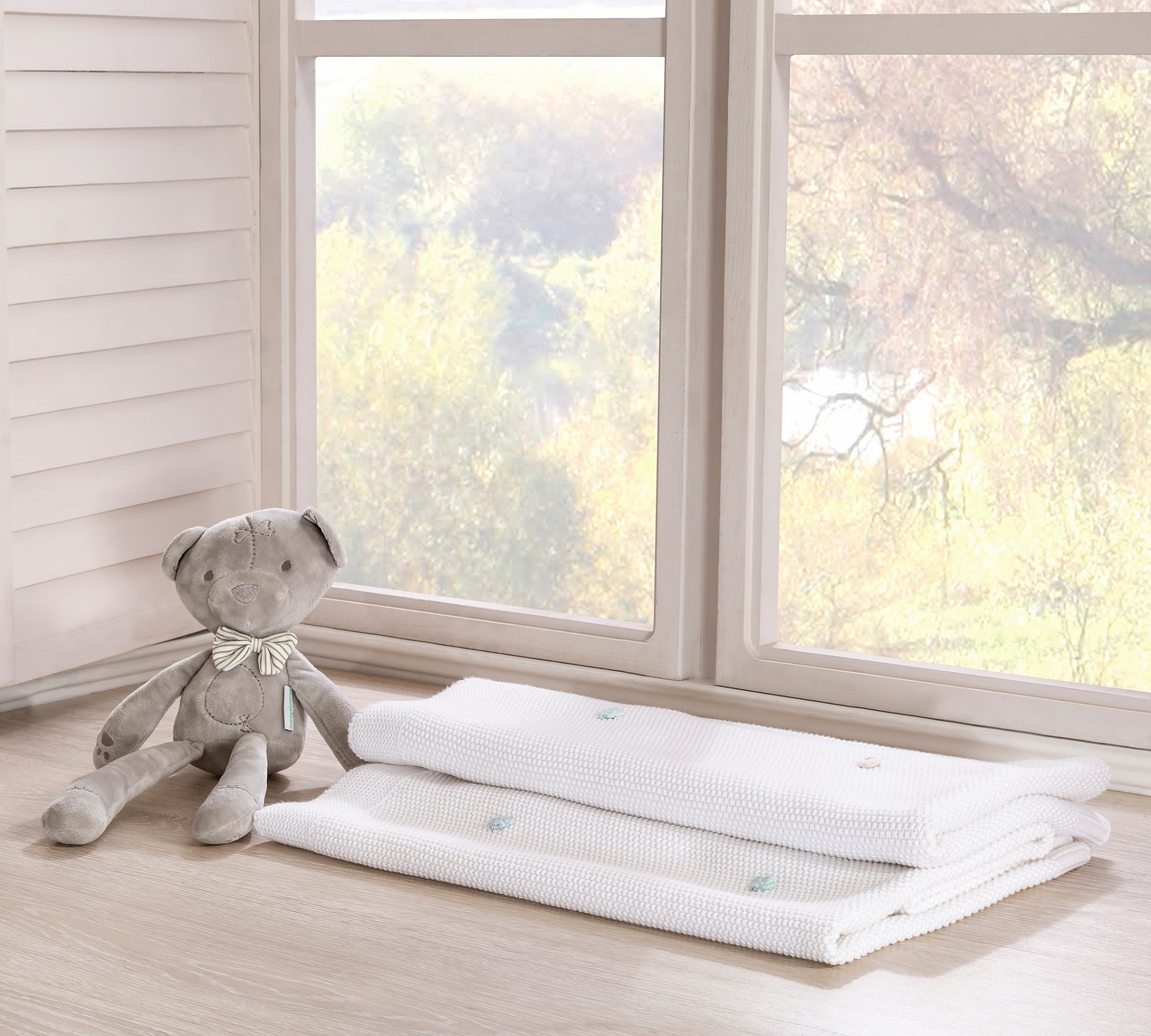 Плед-одеяло детский розово-мятный CILEK  00-3832580 Белый Santreyd  - Вид №3