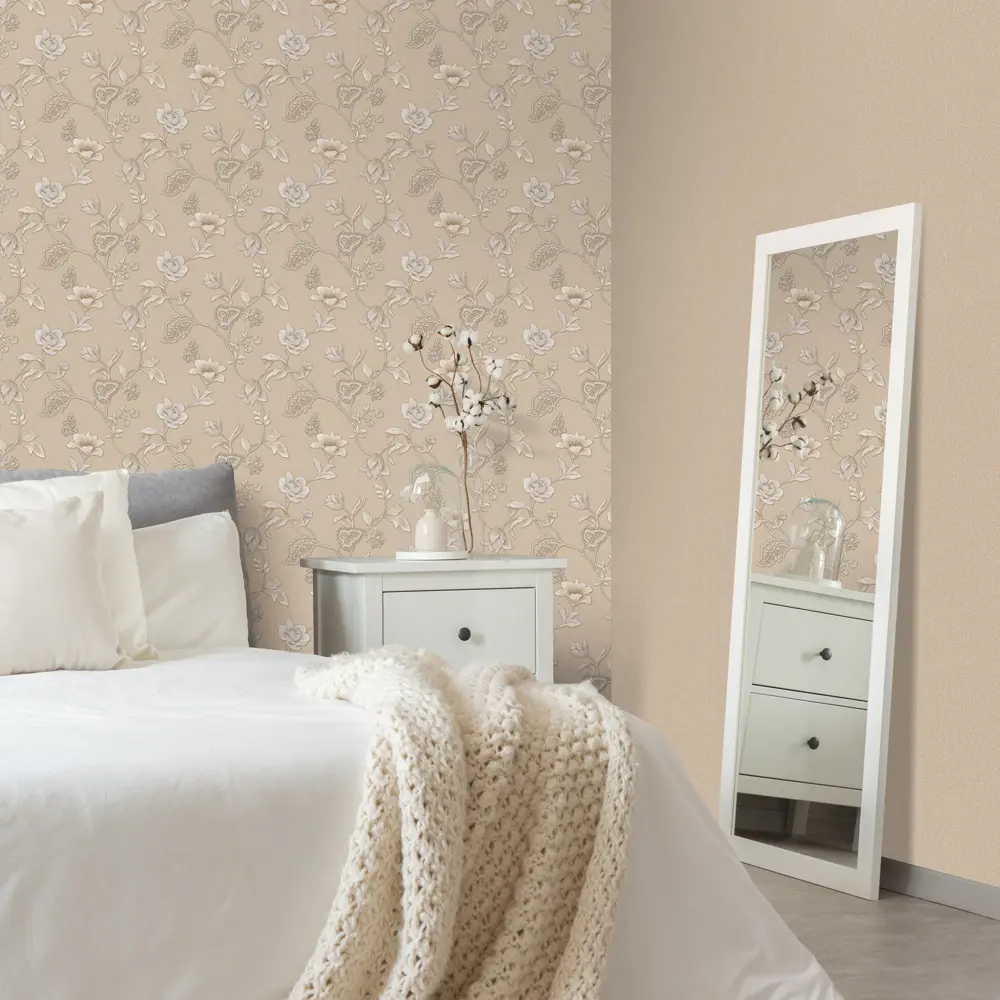 Обои флизелиновые Euro Decor Saint-Tropez бежевые 1.06 м 7081-01 82734893 STLM-2110402 - Вид №3