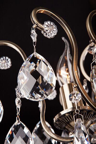 Подвесная люстра Eurosvet 10022/6 античная бронза/прозрачный хрусталь Strotskis EUROSVET ДИЗАЙНЕРСКИЕ 00-3886947 Бронза;прозрачный  - Вид №2