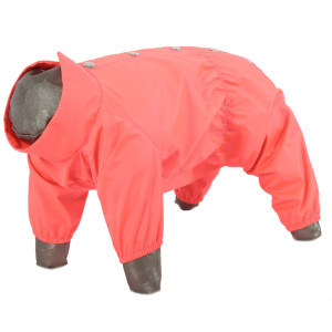 ПР0057182 Дождевик для собак Розовый неон девочка р. L 28см YORIKI