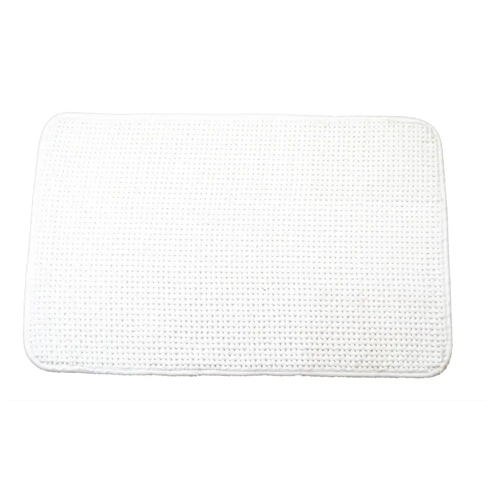 Коврик для ванной SWENSA Slot - мягкий и безопасный белый 50x80 см 89379351 STLM-1490264