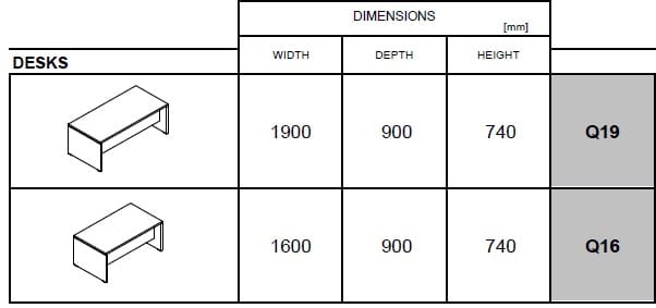 Прямоугольный стол из меламина MDD когда ARCH-00123830 - Вид №3