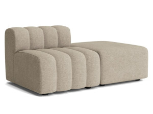 Тканевое кресло с подставкой для ног