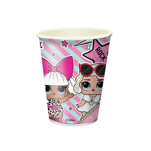175368 P Стаканы бумажные LOL 250 мл 6 шт. Патибум 