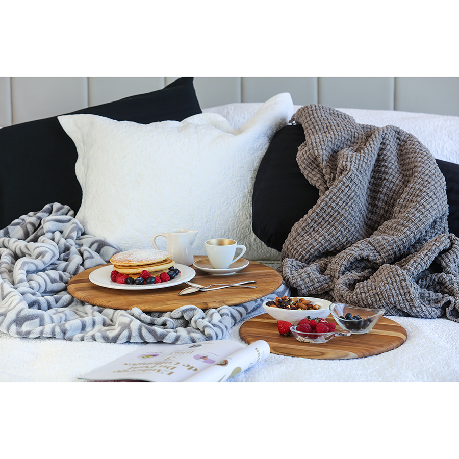 TH208 Доска сервировочная elegant круглая 46 см TEAKHAUS  - Вид №1