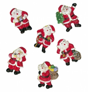 3649100 Форма для литья: Санта Клаус, 4 см, 6 фрагментов Rayher