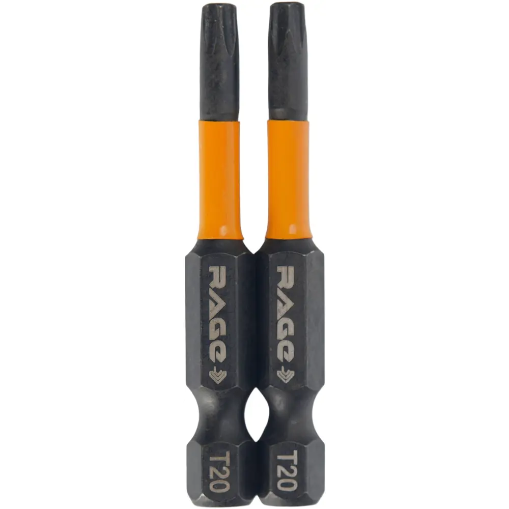 Ударная бита RAGE T20x50 мм для профессионального монтажа (2 шт) 89361509 STLM-1365388