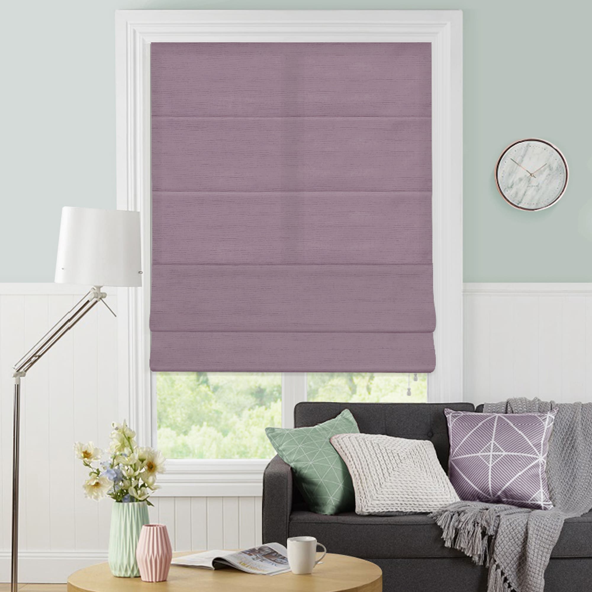 82024948 Штора римская «Лея», 100х175 см, цвет сиреневый Santreyd  - Вид №4