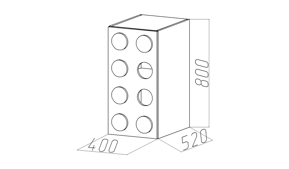 Шкаф детский однодверный "Леголенд" МАНДАРИН ЛЕГОЛЕНД 178727 Белый;голубой Santreyd  - Вид №4