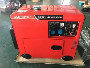 Генератор дизельный Амперос LDG8500E в кожухе