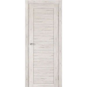 Дверь межкомнатная глухая Тиволи 90x200 см ламинация ПВХ цвет рустик серый (с замком и петлями)