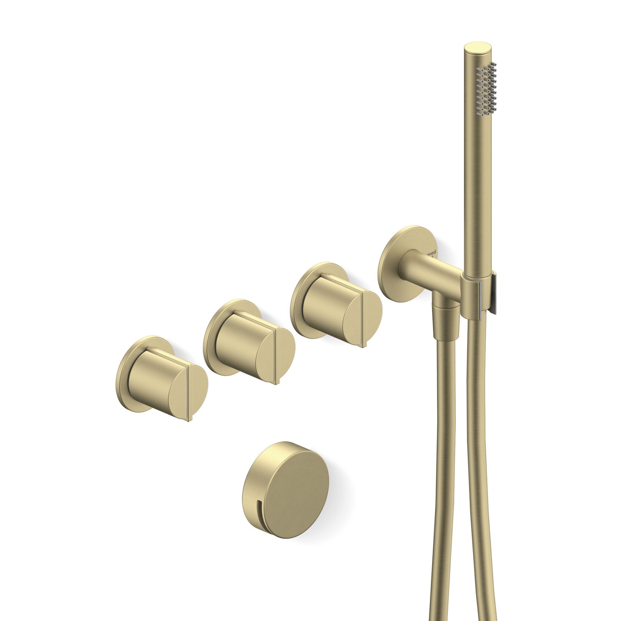 Настенный набор для ванны с 4 отверстиями и ручным душем Varied Forms Macaron ARCH-00093255 - Вид №1