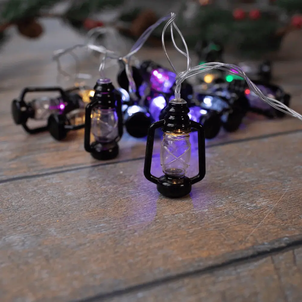 88961516 Электрогирлянда Auralight Фонарики 4 м 20 ламп разноцветный цвет света 3 режима работы STLM-0963603  - Вид №1