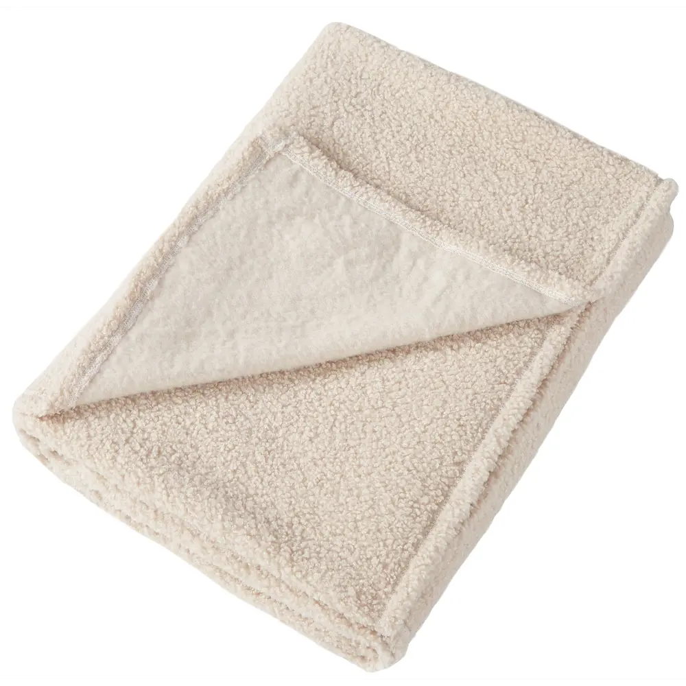 Плед 150x200 см букле цвет бежевый СТОЛИЦА ТЕКСТИЛЯ STLM-2174909