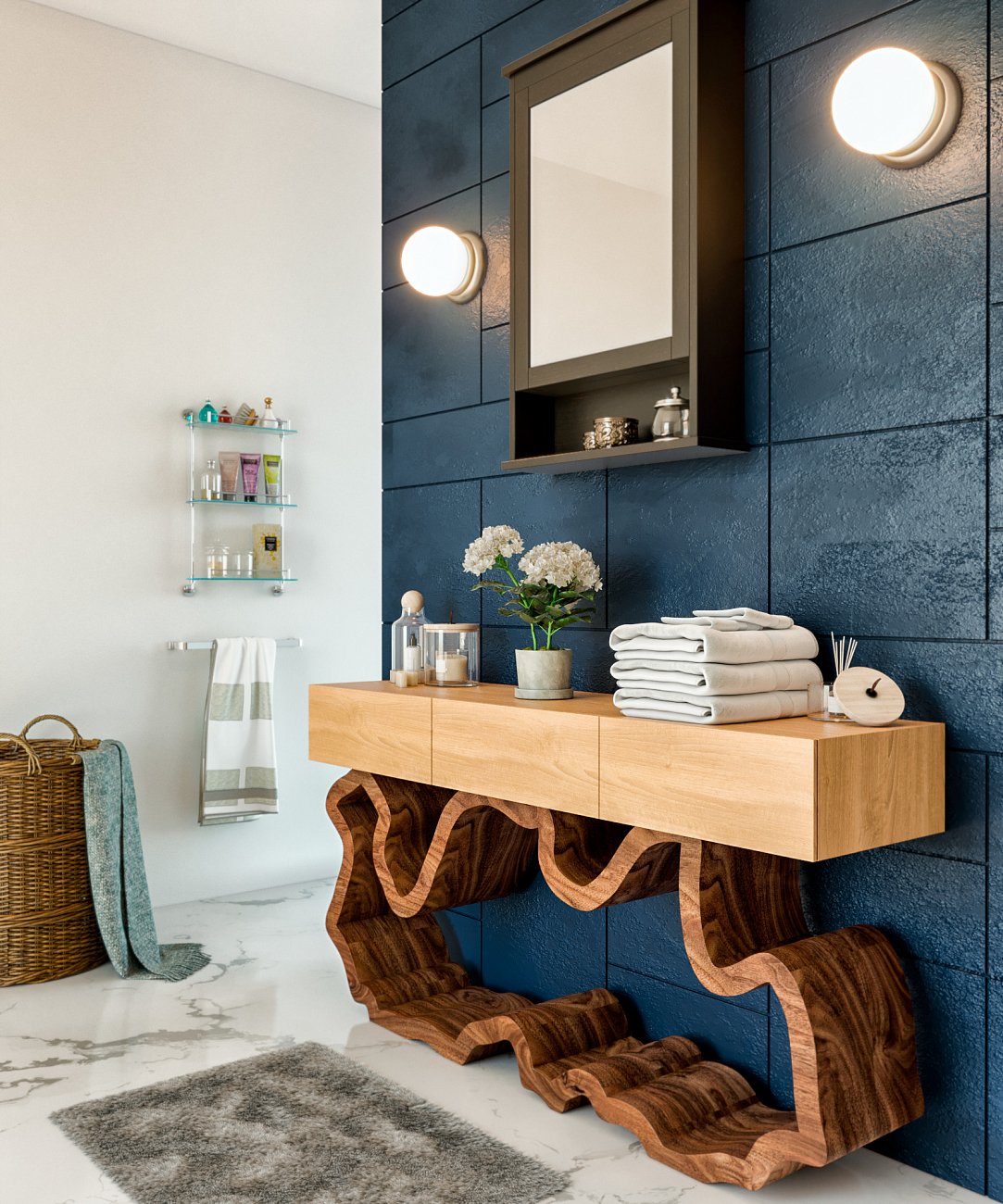 Консоль черная с ящиками "Эклер 2.0" от Odingeniy ODINGENIY  178452 Черный  - Вид №1