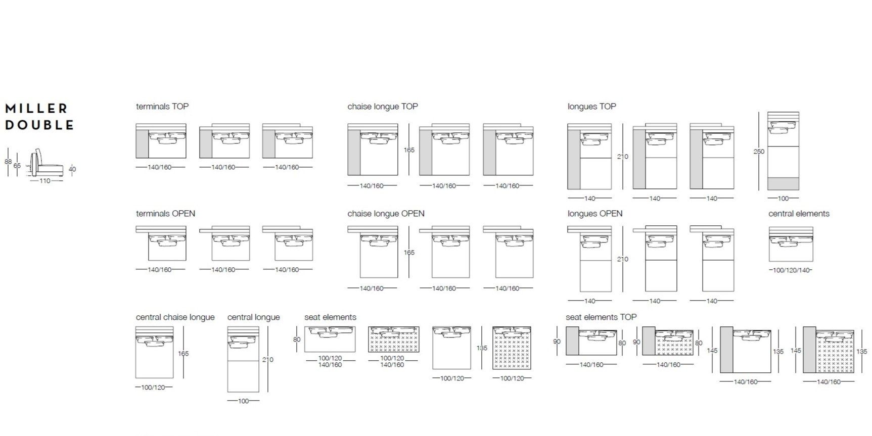 Двусторонняя ткань диван Frigerio Миллер ARCH-00012705 - Вид №4