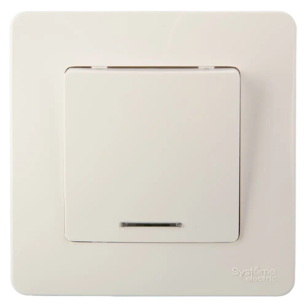 Выключатель встраиваемый Systeme Electric Blanca 1 клавиша с подсветкой цвет белый 84502373 STLM-2196786 - Вид №1